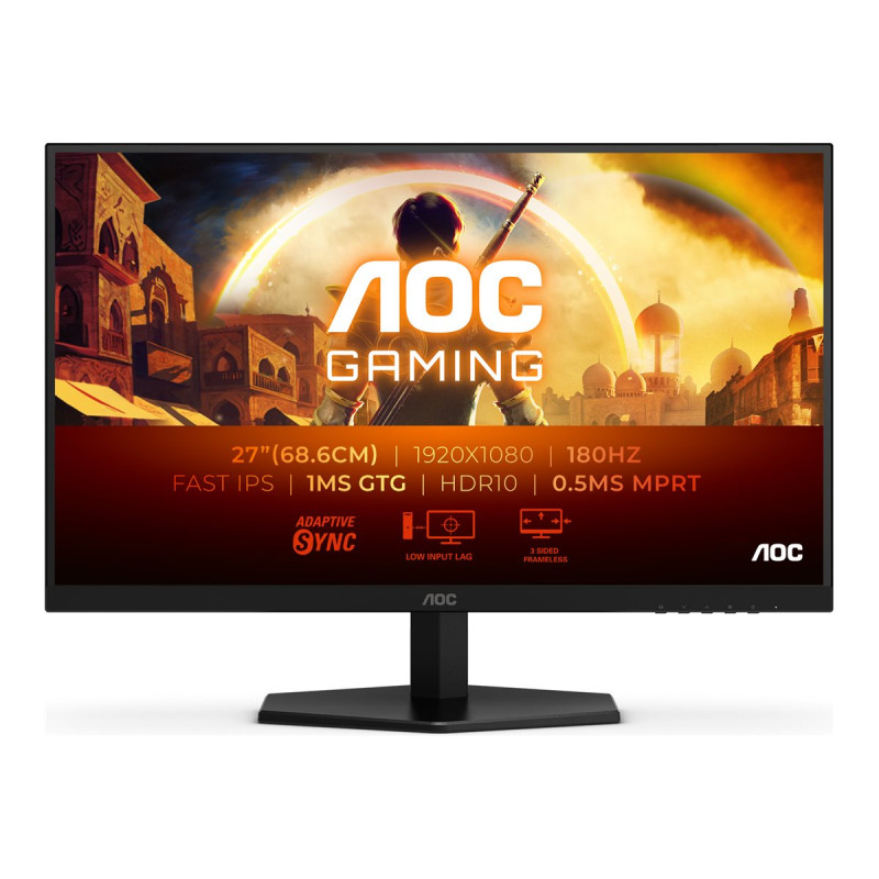 AOC 27G42E | 27 " | IPS | FHD | 16:9 | 180 Hz | 1 ms | 1920 x 1080 pixels | 300 cd/m | HDMI ports quantity 1 | Black