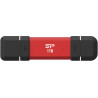 Silicon Power DS72 | 1000 GB | USB Type-A/USB Type-C 3.2 Gen 2 | Red