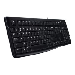 Logitech Desktop MK120 Wired keyboard USB Mouse included US Black