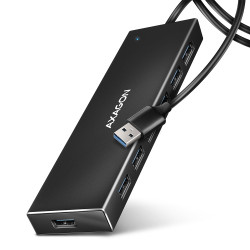 AXAGON SuperSpeed USB-A FLAT Hub | HUE-F7A