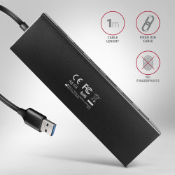 AXAGON SuperSpeed USB-A FLAT Hub | HUE-F7A