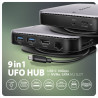 AXAGON USB-C 10Gbps UFO 9in1 Hub | HMC-UFO AXAGON USB-C 10Gbps UFO 9in1 Hub | HMC-UFO