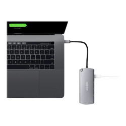AXAGON SuperSpeed USB-C Combo 6in1 Hub | HMC-6M2
