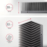 AXAGON Aluminum passive cooler for single and double-sided M.2 SSDs size 2280, height 24 mm | CLR-M2XT
