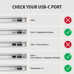 AXAGON Active cable | USB-C to DisplayPort | 1.8 m