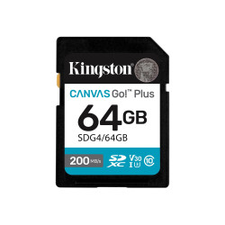 Kingston | Canvas Go! Plus | 64 GB | SD | Flash memory class Class 10, UHS-I, U3, V30
