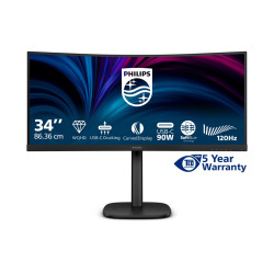 Philips 34B2U3600C/00 | 34 " | VA | 21:9 | 60 Hz | 4 ms | 3440 x 1440 pixels | 300 cd/m | HDMI ports quantity 1 | Black