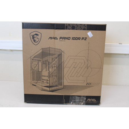 SALE OUT. MSI MAG PANO 100R PZ | MSI | MAG PANO 100R PZ | Side window | Black | Mid-Tower | DAMAGED PACKAGING | Power supply inc