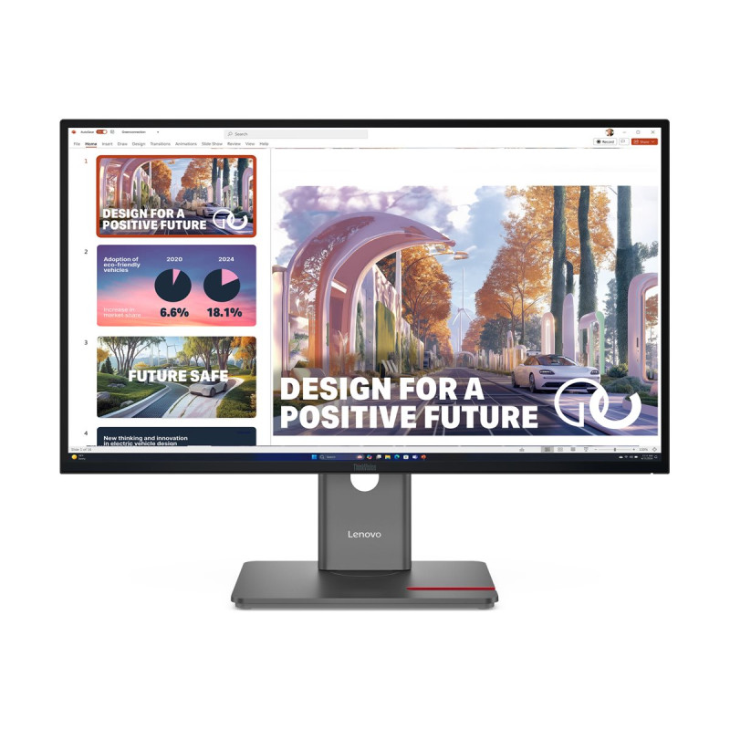 Lenovo ThinkVision P27QD-40 | 27 " | IPS | 16:9 | 120 Hz | 4 ms | 2560 x 1440 pixels | 350 cd/m | HDMI ports quantity 1 | Raven 
