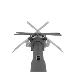 Neomounts CL35-340BL12 Monitor/TV mount Ceiling | Adjustable Height, Rotate, Tilt, Swivel | 23-42 " | Maximum weight (capacity) 