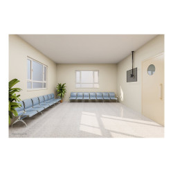 Neomounts CL35-340BL12 Monitor/TV mount Ceiling | Adjustable Height, Rotate, Tilt, Swivel | 23-42 " | Maximum weight (capacity) 