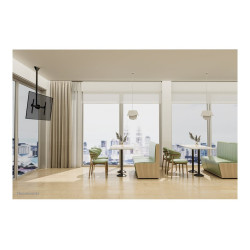 Neomounts CL35-440BL16L Monitor/TV Mount Ceiling | Adjustable Height, Rotate, Tilt, Swivel | 37-70 " | Maximum weight (capacity)