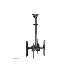 Neomounts NM-C440DBLACK Dual monitor/TV mount ceiling | Adjustable Height, Rotate, Tilt, Swivel | 32-60 " | Maximum weight (capa
