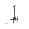 Neomounts NM-C440DBLACK Dual monitor/TV mount ceiling | Adjustable Height, Rotate, Tilt, Swivel | 32-60 " | Maximum weight (capa