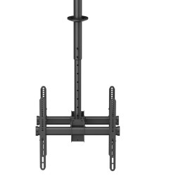 Neomounts NM-C440DBLACK Dual monitor/TV mount ceiling | Adjustable Height, Rotate, Tilt, Swivel | 32-60 " | Maximum weight (capa