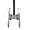 Neomounts NM-C440DBLACK Dual monitor/TV mount ceiling | Adjustable Height, Rotate, Tilt, Swivel | 32-60 " | Maximum weight (capa