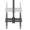 Neomounts NM-C440DBLACK Dual monitor/TV mount ceiling | Adjustable Height, Rotate, Tilt, Swivel | 32-60 " | Maximum weight (capa