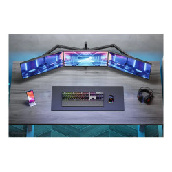 Neomounts Desk Mount | FPMA-D550D3BLACK Monitor Arm | Adjustable Height, Rotate, Tilt, Swivel | 10-27 " | Maximum weight (capaci