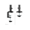 Neomounts Desk Mount | DS90-325BL1 Sit-stand workstation desk | Adjustable Height, Rotate, Tilt, Swivel | 17-32 " | Maximum weig