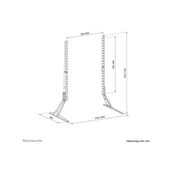 Neomounts Desk Mount | DS45-430BL18 TV stand | Adjustable Height | 45-90 " | Maximum weight (capacity) 60 kg | Black