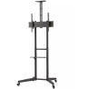 Neomounts Floor stand | FL50-550BL1 TV trolley | Adjustable Height, Tilt | 37-70 " | Maximum weight (capacity) 50 kg | Black