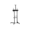 Neomounts Floor stand | FL50-550BL1 TV trolley | Adjustable Height, Tilt | 37-70 " | Maximum weight (capacity) 50 kg | Black