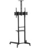 Neomounts Floor stand | FL50-550BL1 TV trolley | Adjustable Height, Tilt | 37-70 " | Maximum weight (capacity) 50 kg | Black
