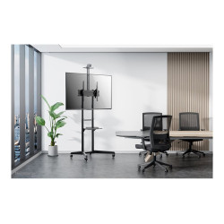 Neomounts Floor stand | FL50-550BL1 TV trolley | Adjustable Height, Tilt | 37-70 " | Maximum weight (capacity) 50 kg | Black