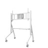 Neomounts Floor stand | FL50-575WH1 TV trolley | Adjustable Height | 65-110 " | Maximum weight (capacity) 125 kg | White
