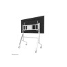 Neomounts Floor stand | FL50-575WH1 TV trolley | Adjustable Height | 65-110 " | Maximum weight (capacity) 125 kg | White