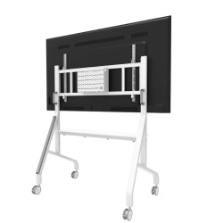 Neomounts Floor stand | FL50-575WH1 TV trolley | Adjustable Height | 65-110 " | Maximum weight (capacity) 125 kg | White