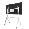 Neomounts Floor stand | FL50-575WH1 TV trolley | Adjustable Height | 65-110 " | Maximum weight (capacity) 125 kg | White