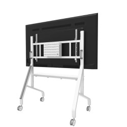 Neomounts Floor stand | FL50-575WH1 TV trolley | Adjustable Height | 65-110 " | Maximum weight (capacity) 125 kg | White
