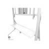 Neomounts Floor stand | FL50-575WH1 TV trolley | Adjustable Height | 65-110 " | Maximum weight (capacity) 125 kg | White