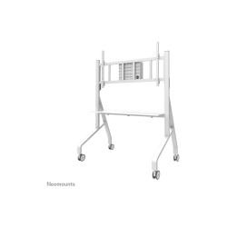 Neomounts Floor stand | FL50-575WH1 TV trolley | Adjustable Height | 65-110 " | Maximum weight (capacity) 125 kg | White