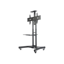 Neomounts Floor stand | NM-M1700BLACK TV trolley | Adjustable Height | 32-75 " | Maximum weight (capacity) 50 kg | Black