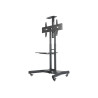 Neomounts Floor stand | NM-M1700BLACK TV trolley | Adjustable Height | 32-75 " | Maximum weight (capacity) 50 kg | Black