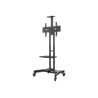 Neomounts Floor stand | NM-M1700BLACK TV trolley | Adjustable Height | 32-75 " | Maximum weight (capacity) 50 kg | Black