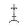 Neomounts Floor stand | NM-M1700BLACK TV trolley | Adjustable Height | 32-75 " | Maximum weight (capacity) 50 kg | Black