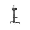 Neomounts Floor stand | NM-M1700BLACK TV trolley | Adjustable Height | 32-75 " | Maximum weight (capacity) 50 kg | Black