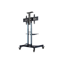 Neomounts Floor stand | NM-M1700BLACK TV trolley | Adjustable Height | 32-75 " | Maximum weight (capacity) 50 kg | Black