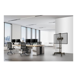 Neomounts Floor stand | NM-M1700BLACK TV trolley | Adjustable Height | 32-75 " | Maximum weight (capacity) 50 kg | Black