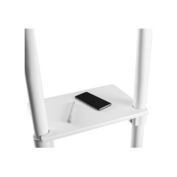 Neomounts Floor stand | NS-M1250WHITE TV trolley | Rotate, Tilt | 37-70 " | Maximum weight (capacity) 70 kg | White