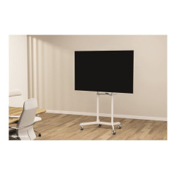 Neomounts Floor stand | NS-M1250WHITE TV trolley | Rotate, Tilt | 37-70 " | Maximum weight (capacity) 70 kg | White