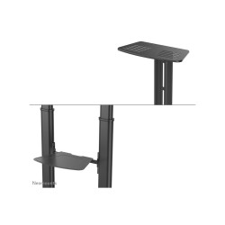 Neomounts Floor stand | PLASMA-M1950E TV trolley | Adjustable Height, Tilt | 60-100 " | Maximum weight (capacity) 100 kg | Black