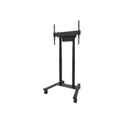 Neomounts Floor stand | FL55-875BL1 TV trolley | Adjustable Height | 55-100 " | Maximum weight (capacity) 110 kg | Black