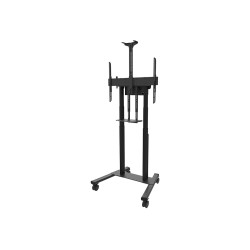 Neomounts Floor stand | FL55-875BL1 TV trolley | Adjustable Height | 55-100 " | Maximum weight (capacity) 110 kg | Black