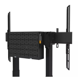 Neomounts Floor stand | FL55-875BL1 TV trolley | Adjustable Height | 55-100 " | Maximum weight (capacity) 110 kg | Black