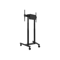 Neomounts Floor stand | FL55-875BL1 TV trolley | Adjustable Height | 55-100 " | Maximum weight (capacity) 110 kg | Black