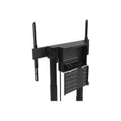 Neomounts Floor stand | FL55-875BL1 TV trolley | Adjustable Height | 55-100 " | Maximum weight (capacity) 110 kg | Black